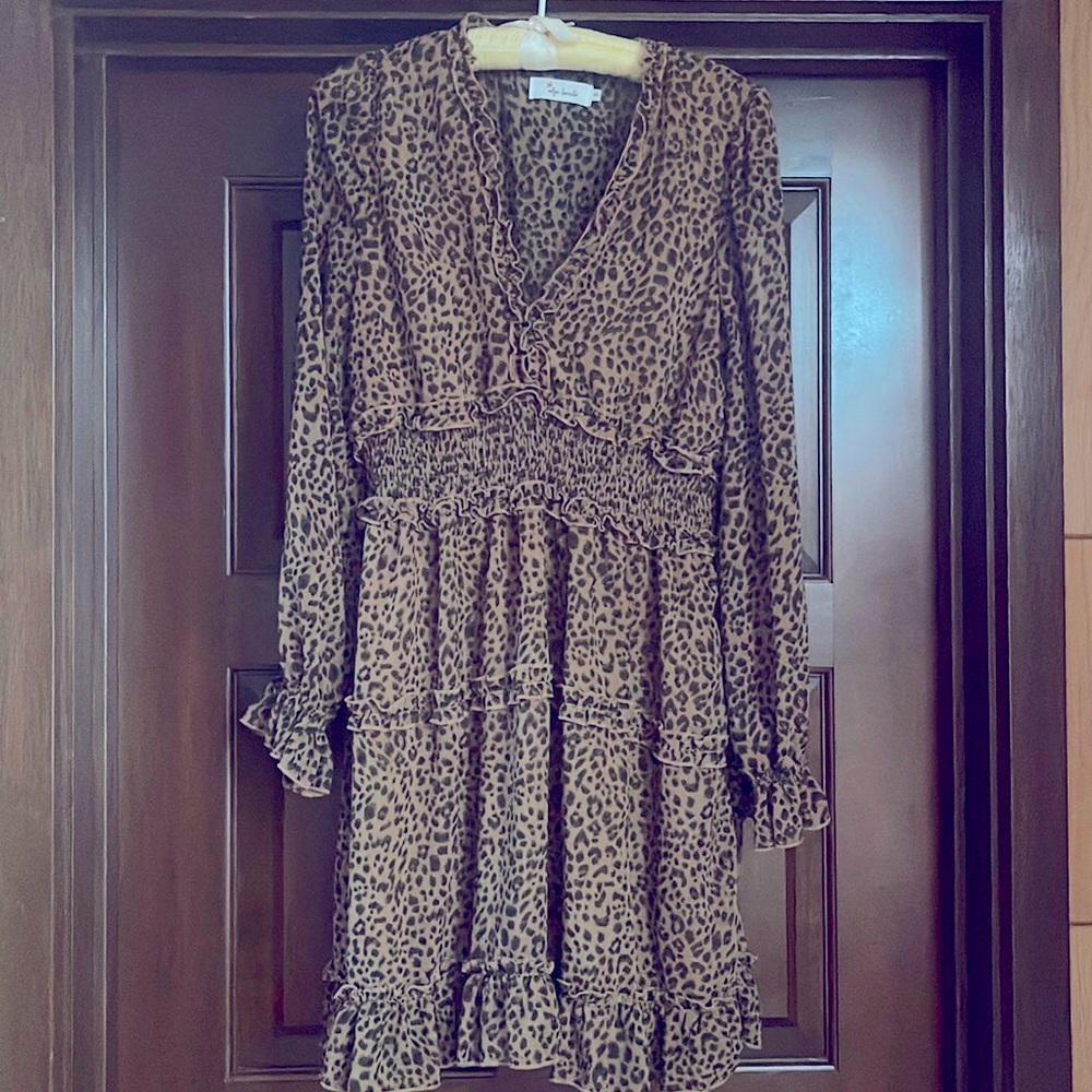 Leopard print baby doll dress by Algo bonito - Spanish brand